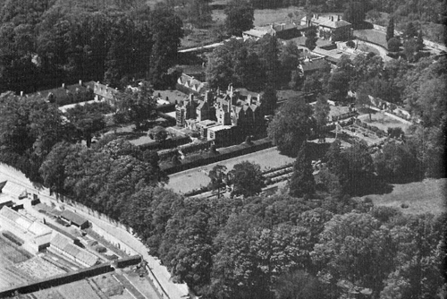 Aerial View of Shipton Court, 1930s.