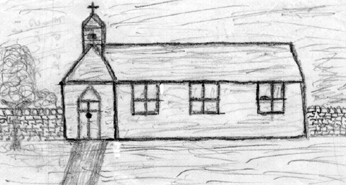 The Tin Tabernacle Sketch by Gordon Duester